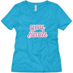 Ladies Relaxed Fit V-Neck Tee