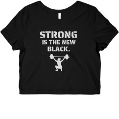 Ladies Slim Fit Crop Top Tee