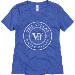 Ladies Relaxed Fit Super Soft Triblend V-Neck Tee