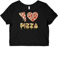 Ladies Slim Fit Crop Top Tee