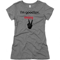 Ladies Slim Fit Super Soft Triblend Tee