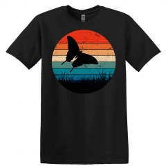 Butterfly Design Butterfly Silhouette Retro Sunset Desi