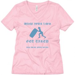 Ladies Relaxed Fit V-Neck Tee