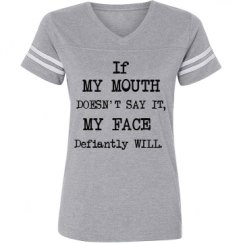 Ladies Relaxed Fit Vintage Sports Tee