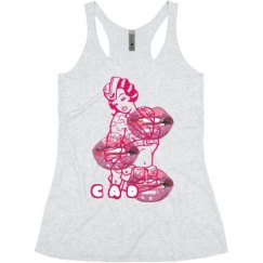 Ladies Slim Fit Super Soft Racerback Triblend Tank
