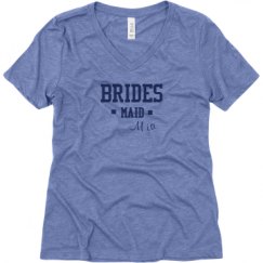 Ladies Relaxed Fit Super Soft Triblend V-Neck Tee