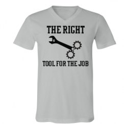 Unisex V-Neck Jersey Tee