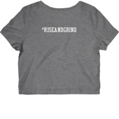 Ladies Slim Fit Crop Top Tee