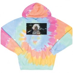 Unisex Tie-Dye Fleece Hoodie