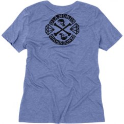 Ladies Relaxed Fit Super Soft Triblend V-Neck Tee
