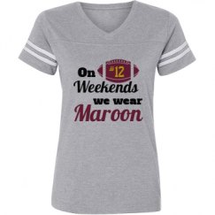 Ladies Relaxed Fit Vintage Sports Tee