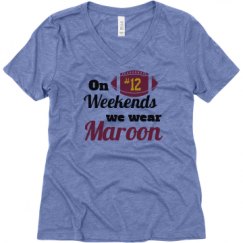 Ladies Relaxed Fit Super Soft Triblend V-Neck Tee