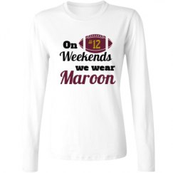 Ladies Relaxed Fit Basic Long Sleeve Tee