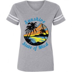 Ladies Relaxed Fit Vintage Sports Tee