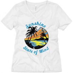 Ladies Relaxed Fit V-Neck Tee