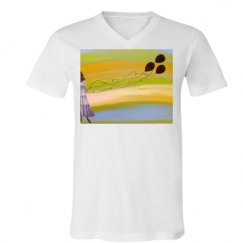 Unisex V-Neck Jersey Tee