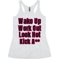 Ladies Slim Fit Super Soft Racerback Triblend Tank