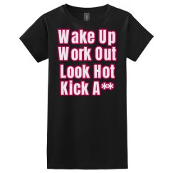 Wake Up Tee-black/Rasp.