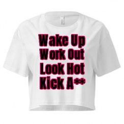 Ladies Festival Cali Crop Top Tee