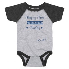Happy First Father's Day Onesies