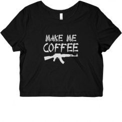 Ladies Slim Fit Crop Top Tee