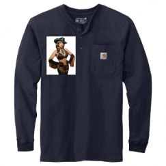 Unisex Carhartt Long Sleeve Henley Tee 