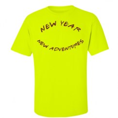 Unisex Ultra Cotton Safety Neon Crewneck Tee