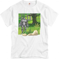 Bigfoot In The Forest Men's Tee