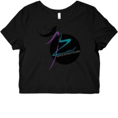 Ladies Slim Fit Crop Top Tee