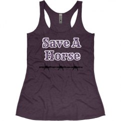 Ladies Slim Fit Super Soft Racerback Triblend Tank