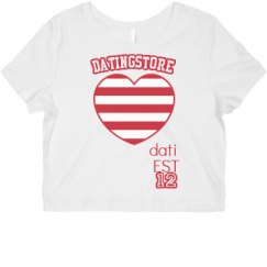 Ladies Slim Fit Crop Top Tee