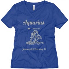 Ladies Relaxed Fit V-Neck Tee