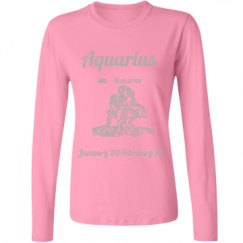 Ladies Relaxed Fit Basic Long Sleeve Tee