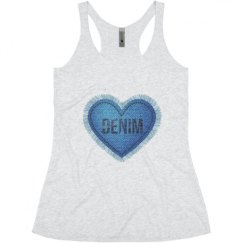Ladies Slim Fit Super Soft Racerback Triblend Tank