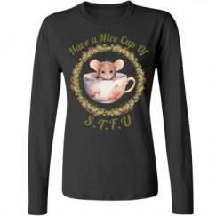 Ladies Relaxed Fit Basic Long Sleeve Tee