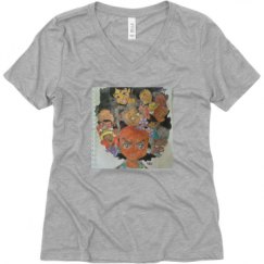 Ladies Relaxed Fit V-Neck Tee