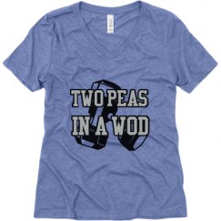 Ladies Relaxed Fit Super Soft Triblend V-Neck Tee