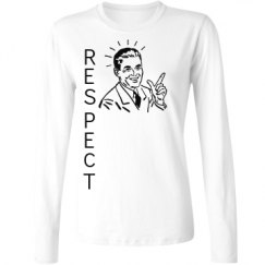 Ladies Relaxed Fit Basic Long Sleeve Tee