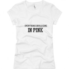 Ladies Slim Fit Basic Promo Jersey Tee