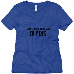 Ladies Relaxed Fit V-Neck Tee