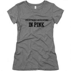 Ladies Slim Fit Super Soft Triblend Tee