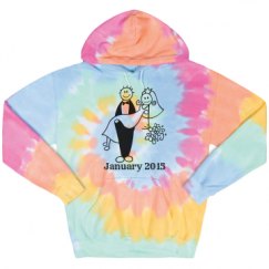 Unisex Tie-Dye Fleece Hoodie