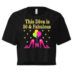 Ladies Festival Cali Crop Top Tee