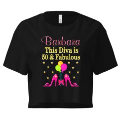 Ladies Festival Cali Crop Top Tee