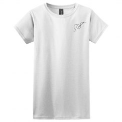 Lucy LaRue Logo Fitted Tee Shirt