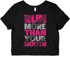 Ladies Slim Fit Crop Top Tee