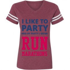 Ladies Relaxed Fit Vintage Sports Tee