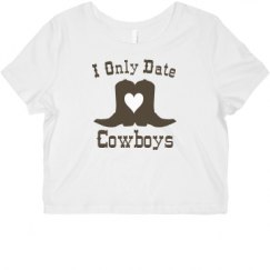 Ladies Slim Fit Crop Top Tee