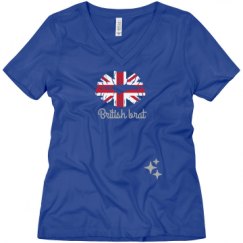 Ladies Relaxed Fit V-Neck Tee