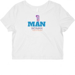 Ladies Slim Fit Crop Top Tee